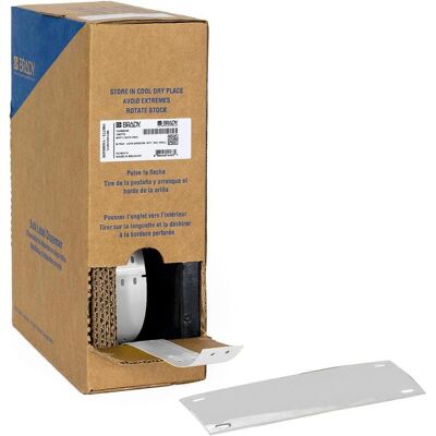 Brady, Rouleau d’étiquettes, BM71-25x75-7598-SV, polyester, argenté, brillant, 25.00 x 75.00 mm, non adhésif, gros rouleau (25 mm) Brady, Rouleau d’étiquettes, BM71-25x75-7598-SV, polyester, argenté, brillant, 25.00 x 75.00 mm, non adhésif, gros rouleau (25 mm)