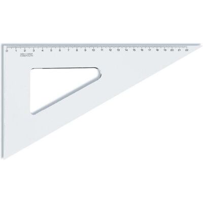 Koh-i-Noor, Règle, Dreieck - Plast 60° - extra gross / 22 cm Lineal - Transparent (22 cm, Matières plastiques) Koh-i-Noor, Règle, Dreieck - Plast 60° - extra gross / 22 cm Lineal - Transparent (22 cm, Matières plastiques)