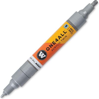 Molotow, Marqueur, Marqueur pour Maquettes - One4All Twin - Acrylique Argent - 1,5/4mm - -227 - 15 cm Molotow, Marqueur, Marqueur pour Maquettes - One4All Twin - Acrylique Argent - 1,5/4mm - -227 - 15 cm