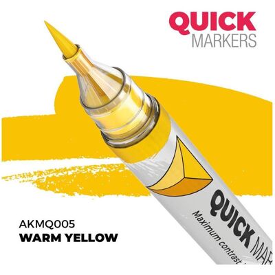 AK Interactive, Marqueur, - Quickmarker Warm Yellow AK Interactive, Marqueur, - Quickmarker Warm Yellow