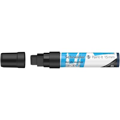 Schneider, Marqueur, Marqueur acrylique Paint-It 330 15mm noir (1x) Schneider, Marqueur, Marqueur acrylique Paint-It 330 15mm noir (1x)
