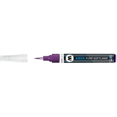 Molotow, Marqueur, Marqueur pinceau Pump Softliner Aqua 1mm pourpre (1x) Molotow, Marqueur, Marqueur pinceau Pump Softliner Aqua 1mm pourpre (1x)
