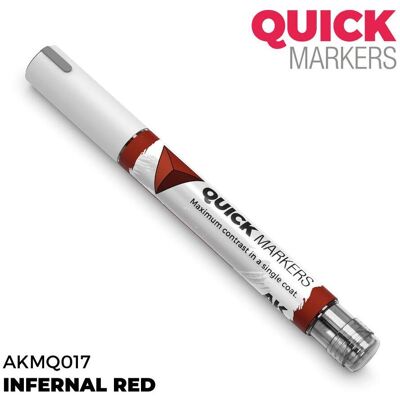 AK Interactive, Marqueur, - Quickmarker Infernal Red (1x) AK Interactive, Marqueur, - Quickmarker Infernal Red (1x)