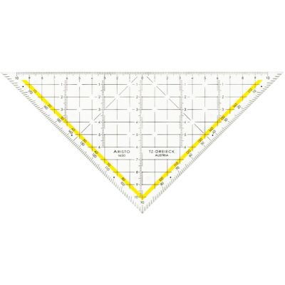 Aristo, Règle, Triangle Tz, 22,5 cm, 1650-1 (22.50 cm, Matières plastiques) Aristo, Règle, Triangle Tz, 22,5 cm, 1650-1 (22.50 cm, Matières plastiques)