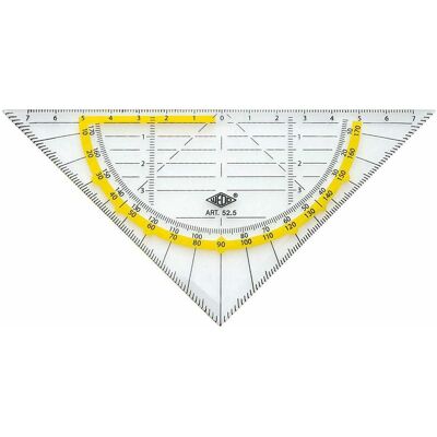 Wedo, Règle, Triangle de géométrie (16 cm, Matières plastiques) Wedo, Règle, Triangle de géométrie (16 cm, Matières plastiques)