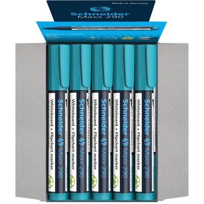 Schneider, Marqueur, Marqueur pour tableaux blancs Maxx 290 rechargeable 2-3mm turquoise (1x) Schneider, Marqueur, Marqueur pour tableaux blancs Maxx 290 rechargeable 2-3mm turquoise (1x)