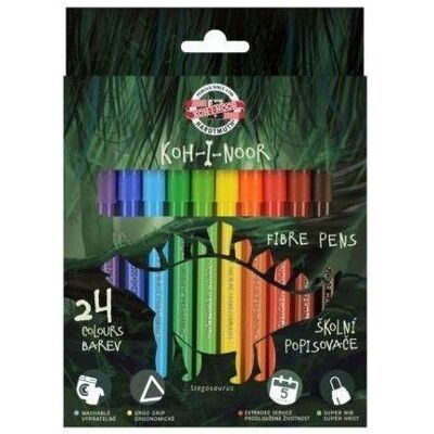 Koh-i-Noor, Marqueur, Dino-Marker 24 Farben Koh-i-Noor, Marqueur, Dino-Marker 24 Farben