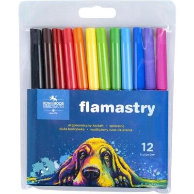 Koh-i-Noor, Marqueur, Marker 7710/2AB 12 Farben Hund Koh-i-Noor, Marqueur, Marker 7710/2AB 12 Farben Hund