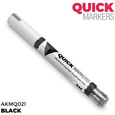 AK Interactive, Marqueur, - Quickmarker Black AK Interactive, Marqueur, - Quickmarker Black