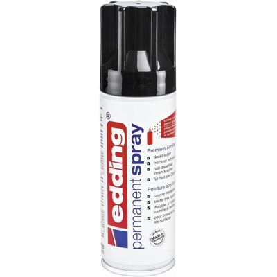 Edding, Marqueur, Spray noir brillant 200ml Edding, Marqueur, Spray noir brillant 200ml