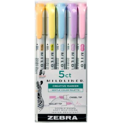 Zebra, Marqueur, Mildliner Stifte Bulletjournal Gentle Color Palette 5er Set (5x) Zebra, Marqueur, Mildliner Stifte Bulletjournal Gentle Color Palette 5er Set (5x)