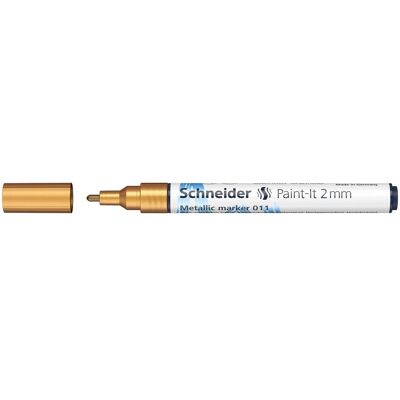 Schneider, Marqueur, Paint-It 011 Marqueur métallique, 2 mm, argent métallique (1x) Schneider, Marqueur, Paint-It 011 Marqueur métallique, 2 mm, argent métallique (1x)
