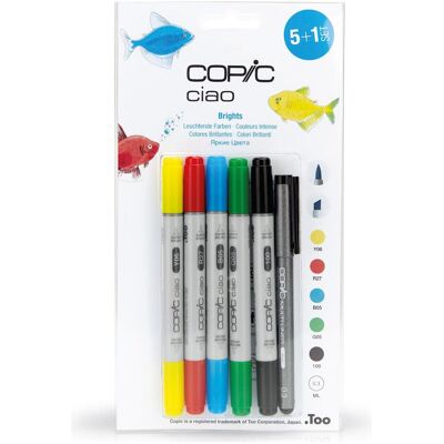 Copic, Marqueur, Des couleurs vives (6x) Copic, Marqueur, Des couleurs vives (6x)