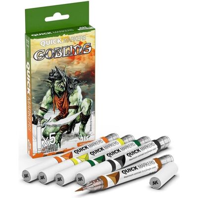 AK Interactive, Marqueur, Goblins Quick Markers Set AK Interactive, Marqueur, Goblins Quick Markers Set