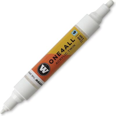 Molotow, Marqueur, Divers - Acrylic Twin Signalweiss (1x) Molotow, Marqueur, Divers - Acrylic Twin Signalweiss (1x)