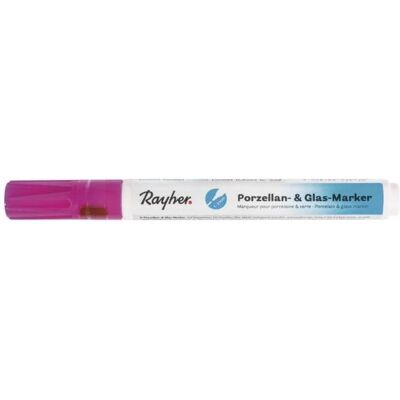 Rayher, Marqueur, Marqueurs en porcelaine et verre, fuchsia (1x) Rayher, Marqueur, Marqueurs en porcelaine et verre, fuchsia (1x)
