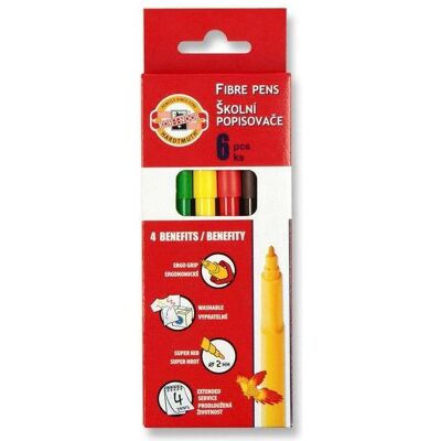 Koh-i-Noor, Marqueur, Marker in 6 Farben in einer Box (6x) Koh-i-Noor, Marqueur, Marker in 6 Farben in einer Box (6x)