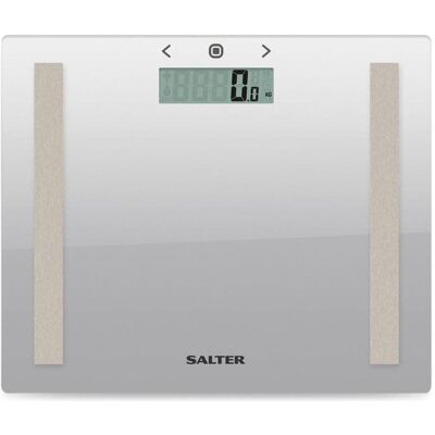 Salter, Pèse-personne, 9113 SV3RAREU16 Compact Glass Analyser Bathroom Scales - Argent (150 kg) Salter, Pèse-personne, 9113 SV3RAREU16 Compact Glass Analyser Bathroom Scales - Argent (150 kg)