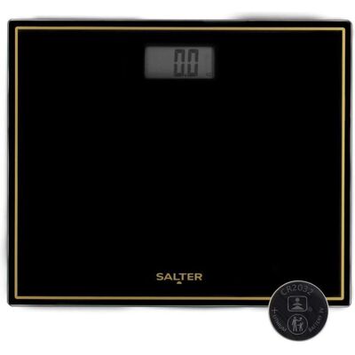 Salter, Pèse-personne, 9207 BGHCFEU12 Compact Electronic Bathroom Scale, Black (150 kg) Salter, Pèse-personne, 9207 BGHCFEU12 Compact Electronic Bathroom Scale, Black (150 kg)