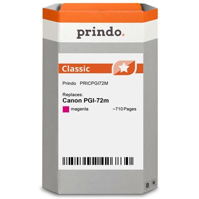 Prindo, Cartouche d'impression, compatible avec Canon PGI-72m (M) Prindo, Cartouche d'impression, compatible avec Canon PGI-72m (M)