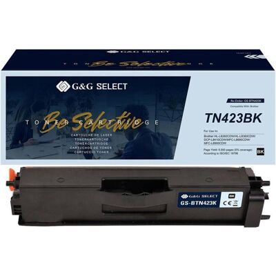 G&G Cartouche de toner noir TN-423BK pour Brother - Fournitures d'impression G&G Cartouche de toner noir TN-423BK pour Brother - Fournitures d'impression