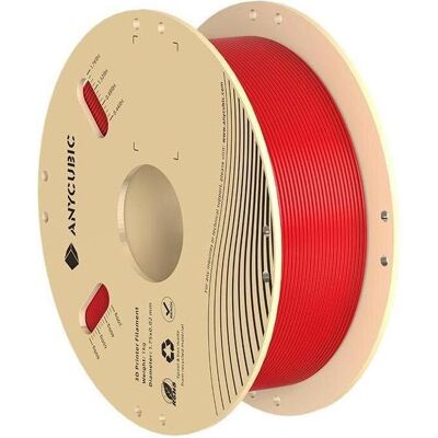 Anycubic PLA 1 KG Filament (Red) (PLA, 1.75 mm, 1000 g), Filament 3D, Rouge Anycubic PLA 1 KG Filament (Red) (PLA, 1.75 mm, 1000 g), Filament 3D, Rouge