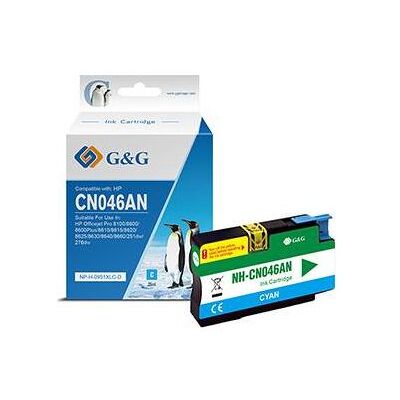 G&G, Cartouche d'impression, compatible Encre avec CN046AE, NP-H-0951XLC(HP950XL, cyan, 1500S (C) G&G, Cartouche d'impression, compatible Encre avec CN046AE, NP-H-0951XLC(HP950XL, cyan, 1500S (C)