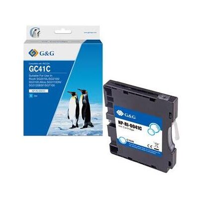 G&G, Cartouche d'impression, compatible Encre avec 405766, NP-RI-0041C, cyan, 600S G&G, Cartouche d'impression, compatible Encre avec 405766, NP-RI-0041C, cyan, 600S