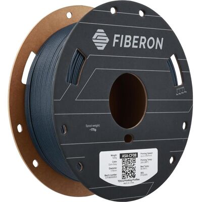 Polymaker Fiberon™ ASA-CF08 (ASA, 500 g), Filament 3D, Gris Polymaker Fiberon™ ASA-CF08 (ASA, 500 g), Filament 3D, Gris