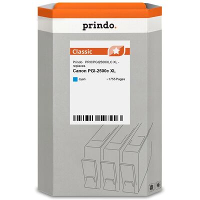 Prindo, Cartouche d'impression, compatible avec Canon PGI-2500c (C) Prindo, Cartouche d'impression, compatible avec Canon PGI-2500c (C)
