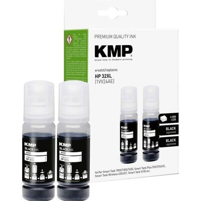 KMP, Cartouche d'impression, Cartouche d'encre remplace HP 1VV24AE 32XL SW Compatible unique Noir H197 1769 KMP, Cartouche d'impression, Cartouche d'encre remplace HP 1VV24AE 32XL SW Compatible unique Noir H197 1769