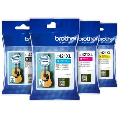 Brother Cartouche d'impression, LC-421XL Cartridge Combo Pack Brother Cartouche d'impression, LC-421XL Cartridge Combo Pack