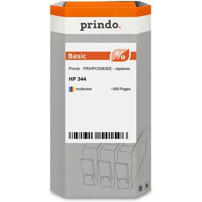 Prindo, Cartouche d'impression, compatible avec HP 344 plusieurs couleurs Prindo, Cartouche d'impression, compatible avec HP 344 plusieurs couleurs