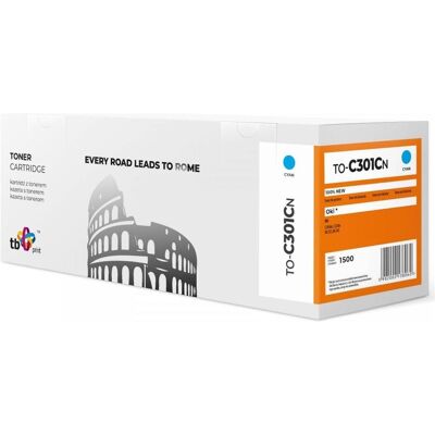 Cartouche de toner cyan Oki C301 - Pour série OKI C301 Cartouche de toner cyan Oki C301 - Pour série OKI C301