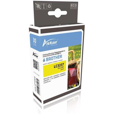 Astar, Cartouche d'impression, AS70757 BROTHER LC3237Y Encre HL jaune ST rebuilt 1500pages Puce 20ml (Y) Astar, Cartouche d'impression, AS70757 BROTHER LC3237Y Encre HL jaune ST rebuilt 1500pages Puce 20ml (Y)