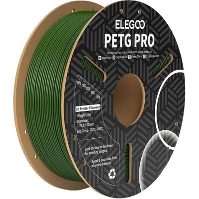 Elegoo PETG Pro Filament (Olive Green) (PETG, 1.75 mm, 1000 g), Filament 3D, Vert Elegoo PETG Pro Filament (Olive Green) (PETG, 1.75 mm, 1000 g), Filament 3D, Vert