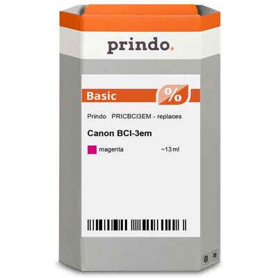 Prindo, Cartouche d'impression, compatible avec Canon BCI-3em (M) Prindo, Cartouche d'impression, compatible avec Canon BCI-3em (M)