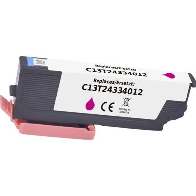 Renkforce, Cartouche d'impression, Druckerpatrone ersetzt Epson T2433XL 24XL C13T24334012 Kompatibel Magenta (RF-6728558) (M) Renkforce, Cartouche d'impression, Druckerpatrone ersetzt Epson T2433XL 24XL C13T24334012 Kompatibel Magenta (RF-6728558) (M)