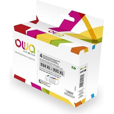 Armor OWA, Cartouche d'impression, K10356OW - Noir - Bleu - Magenta - Jaune - HP - OfficeJet 6830 - 45 ml - 12 ml (C, CF, M, Y) Armor OWA, Cartouche d'impression, K10356OW - Noir - Bleu - Magenta - Jaune - HP - OfficeJet 6830 - 45 ml - 12 ml (C, CF, M, Y)