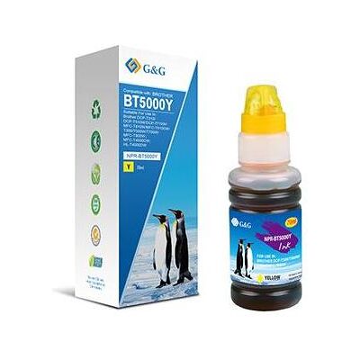 G&G, Cartouche d'impression, compatible Encre avec BT-5000Y, NPR-BT5000Y, yellow, 5000S (Y) G&G, Cartouche d'impression, compatible Encre avec BT-5000Y, NPR-BT5000Y, yellow, 5000S (Y)