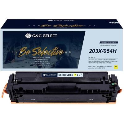 G&G Cartouche de toner jaune - Remplacement HP 203X G&G Cartouche de toner jaune - Remplacement HP 203X