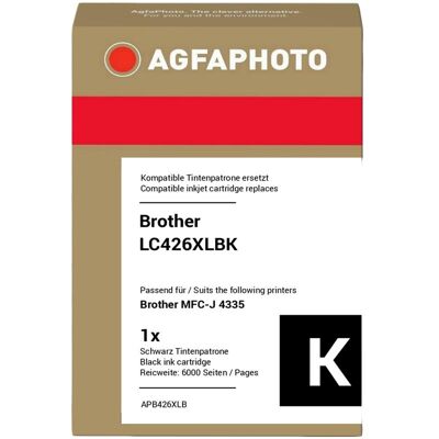 Agfaphoto, Cartouche d'impression, compatible avec Brother LC426XLBK (CF) Agfaphoto, Cartouche d'impression, compatible avec Brother LC426XLBK (CF)