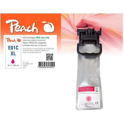 Peach, Cartouche d'impression, Tintenpatrone magenta kompatibel zu Epson T01C3, C13T01C300 (M) Peach, Cartouche d'impression, Tintenpatrone magenta kompatibel zu Epson T01C3, C13T01C300 (M)