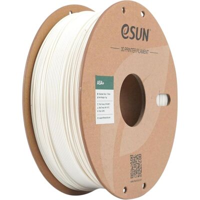 eSUN ASA+ 1,75mm WARM WHITE 1kg (ASA, 1.75 mm, 1000 g), Filament 3D, Blanc eSUN ASA+ 1,75mm WARM WHITE 1kg (ASA, 1.75 mm, 1000 g), Filament 3D, Blanc
