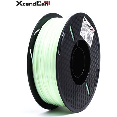 XtendLan PLA filament 1,75mm svítící zelený 1kg (PLA, 1000 g, 1.75 mm), Filament 3D, Vert XtendLan PLA filament 1,75mm svítící zelený 1kg (PLA, 1000 g, 1.75 mm), Filament 3D, Vert