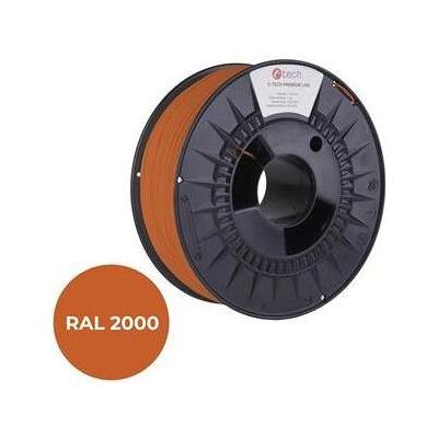 C-Tech Tiskovà struna (filament) PREMIUM LINE, PLA, žlutooranžová, RAL2000 (PLA, 1.75 mm, 1000 g), Filament 3D, Jaune, Orange C-Tech Tiskovà struna (filament) PREMIUM LINE, PLA, žlutooranžová, RAL2000 (PLA, 1.75 mm, 1000 g), Filament 3D, Jaune, Orange