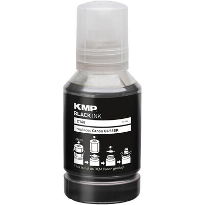 KMP, Cartouche d'impression, Cartouche Canon Maxify GI56PGBK black 6000 pages C148 compatible (PGBK) KMP, Cartouche d'impression, Cartouche Canon Maxify GI56PGBK black 6000 pages C148 compatible (PGBK)