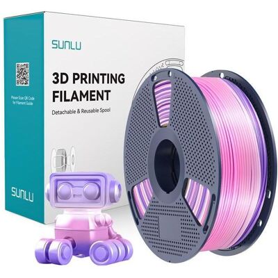 Sunlu PLA+ Seidenfilament (Regenbogen) 03 (PLA+ LECTURE, 1.75 mm, 1000 g), Filament 3D, Multicolore Sunlu PLA+ Seidenfilament (Regenbogen) 03 (PLA+ LECTURE, 1.75 mm, 1000 g), Filament 3D, Multicolore