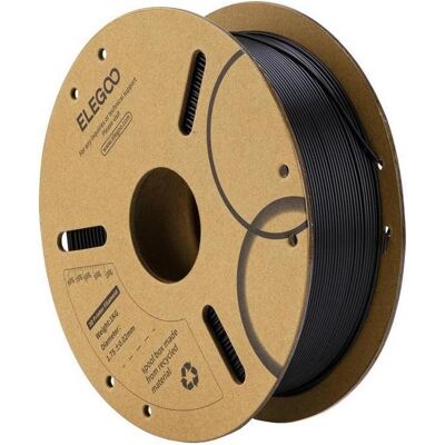 Elegoo PLA Filament (Black) (PLA, 1.75 mm, 1000 g), Filament 3D, Noir Elegoo PLA Filament (Black) (PLA, 1.75 mm, 1000 g), Filament 3D, Noir