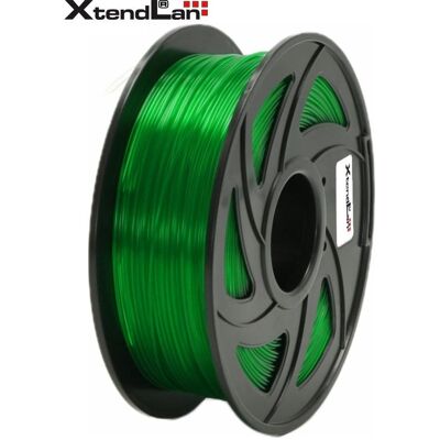 XtendLan PETG-Filament transparent-grün / Schnur für 3D-Drucker / PETG / 1,75 mm / 1 kg (PETG, 1000 g, 1.75 mm), Filament 3D, Transparent, Vert XtendLan PETG-Filament transparent-grün / Schnur für 3D-Drucker / PETG / 1,75 mm / 1 kg (PETG, 1000 g, 1.75 mm), Filament 3D, Transparent, Vert